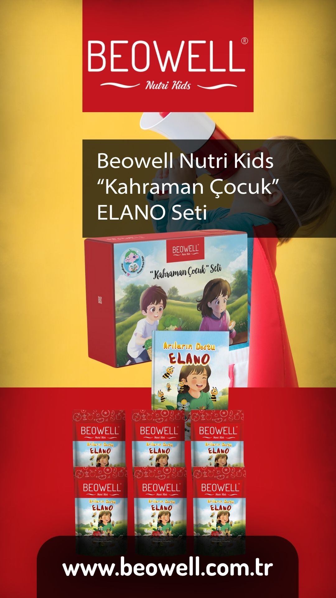 Beowell Nutri Kids “Kahraman Çocuk” Elano Seti