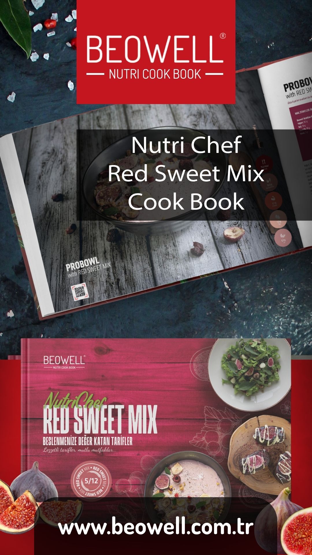 NUTRI CHEF RED SWEET MIX COOK BOOK