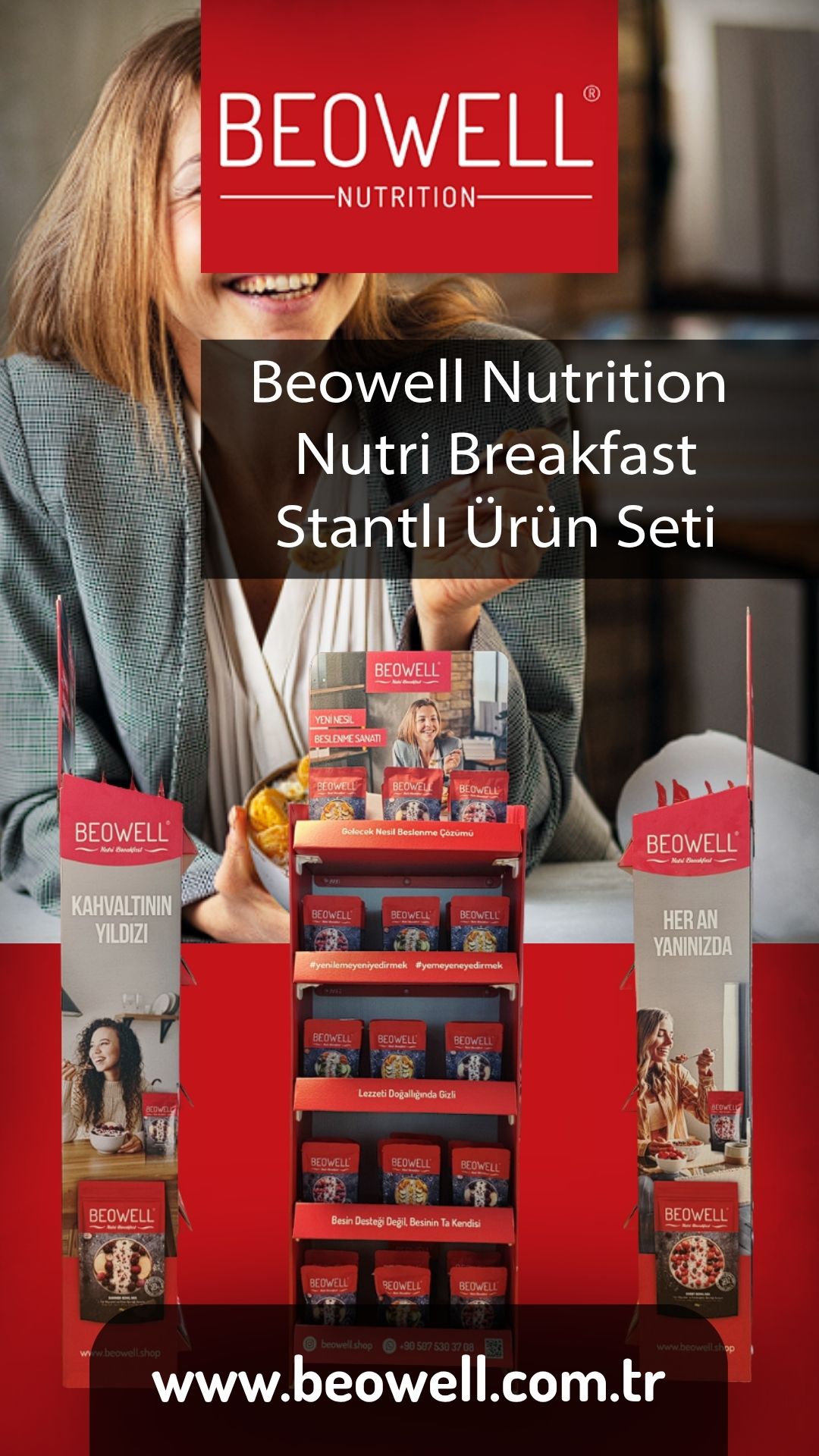 BEOWELL NUTRITION - NUTRI BREAKFAST STANTLI ÜRÜN SETİ