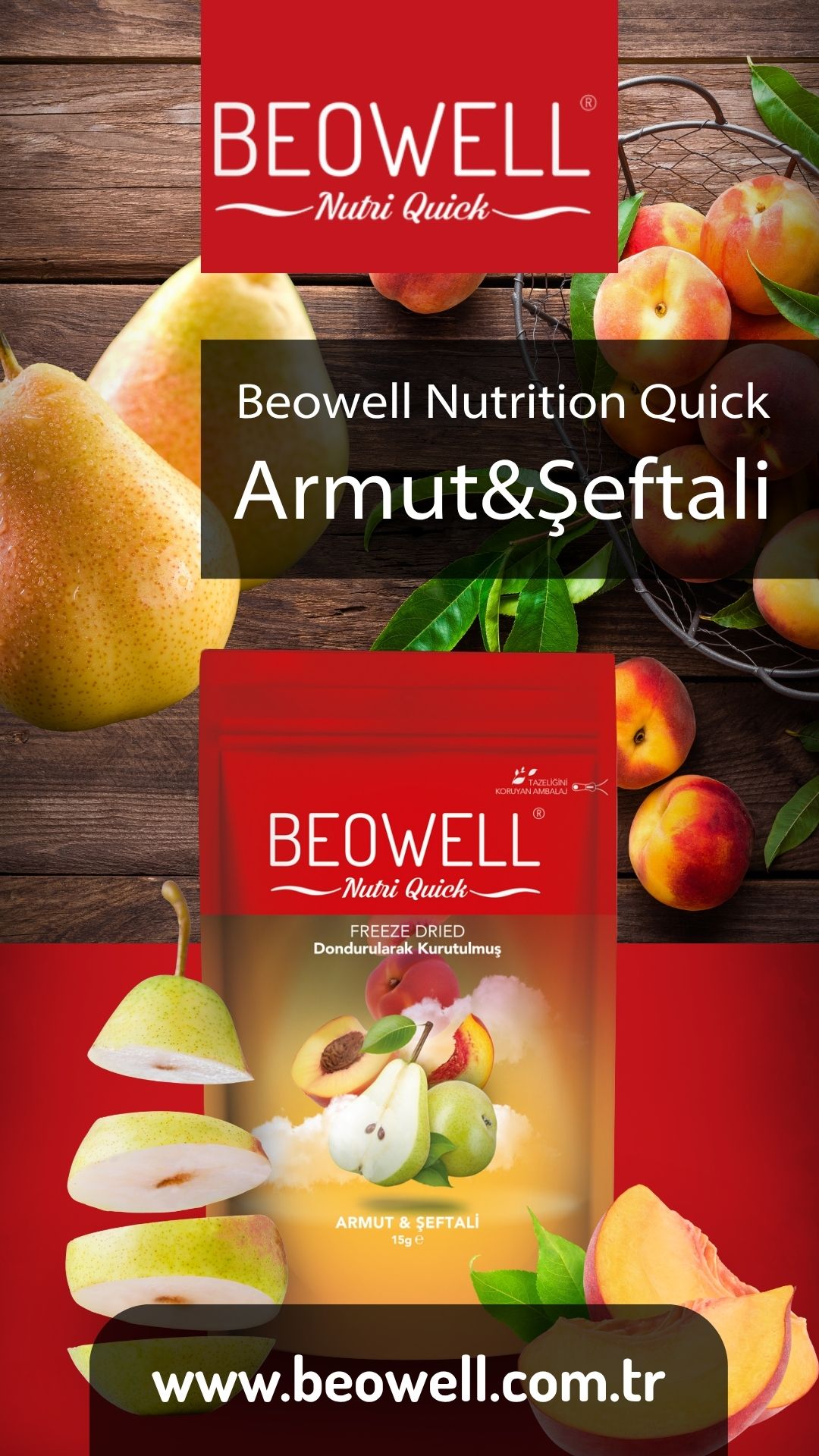 Beowell Nutri Quick Armut&Şeftali