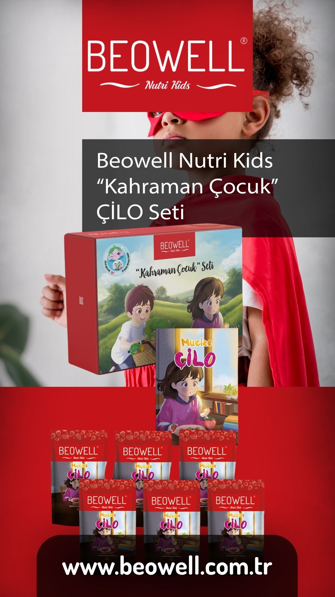 Beowell Nutri Kids “Kahraman Çocuk” Çilo Seti
