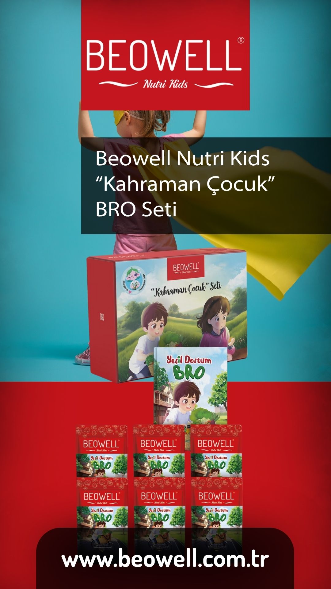 Beowell Nutri Kids “Kahraman Çocuk” Bro Seti