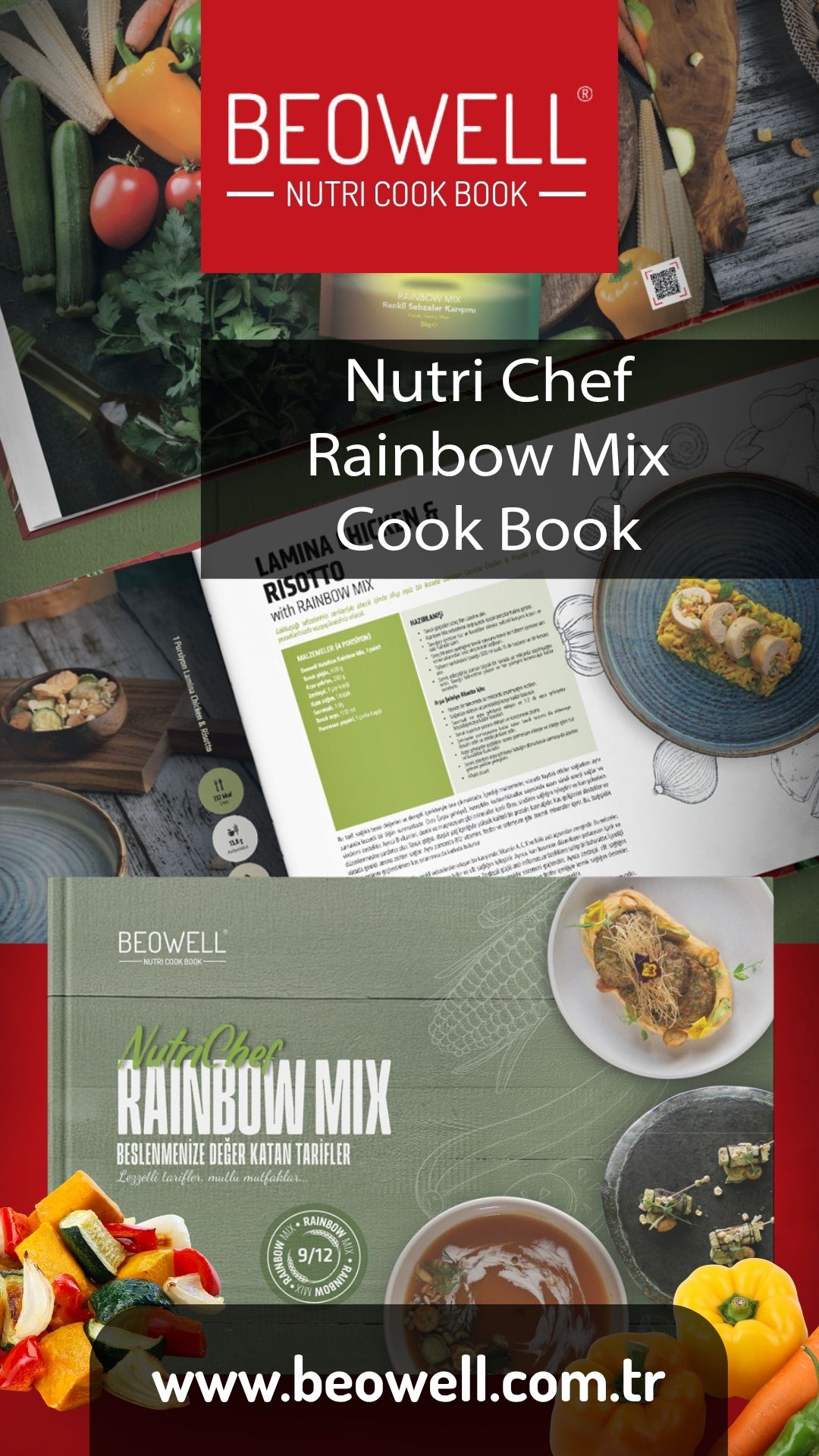 NUTRI CHEF RAINBOW MIX COOK BOOK