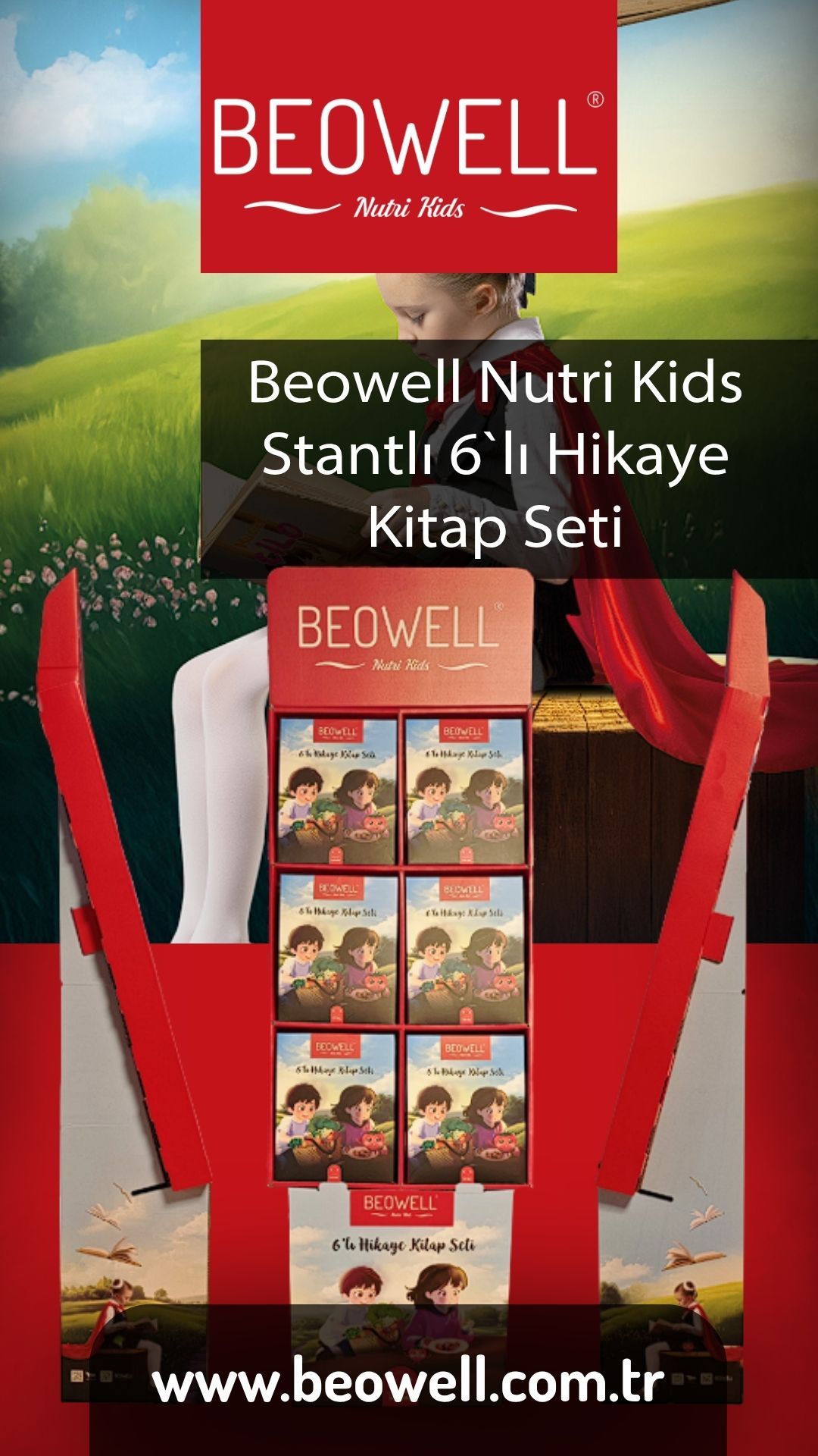 BEOWELL NUTRI KIDS STANTLI 6’LI HİKAYE KİTAP SETİ