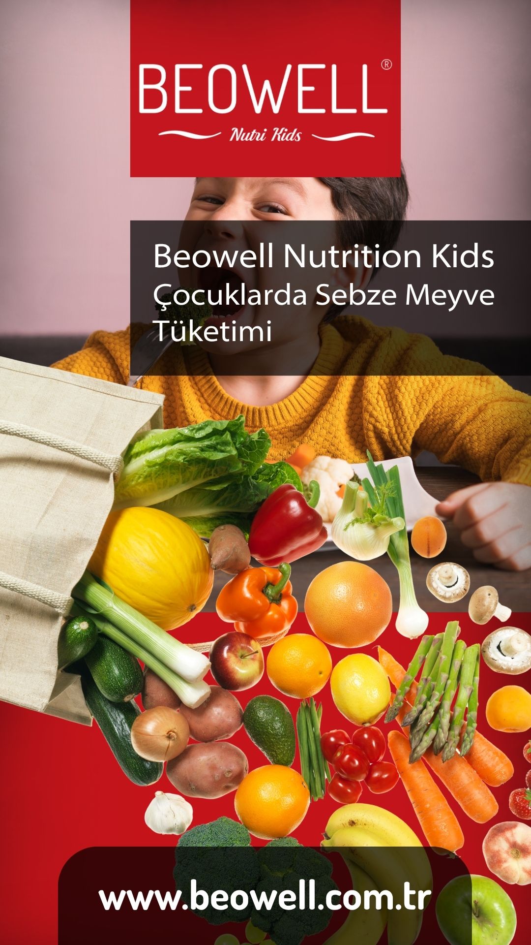 Beowell Nutri Kids Çocuklarda Sebze Meyve Tüketimi