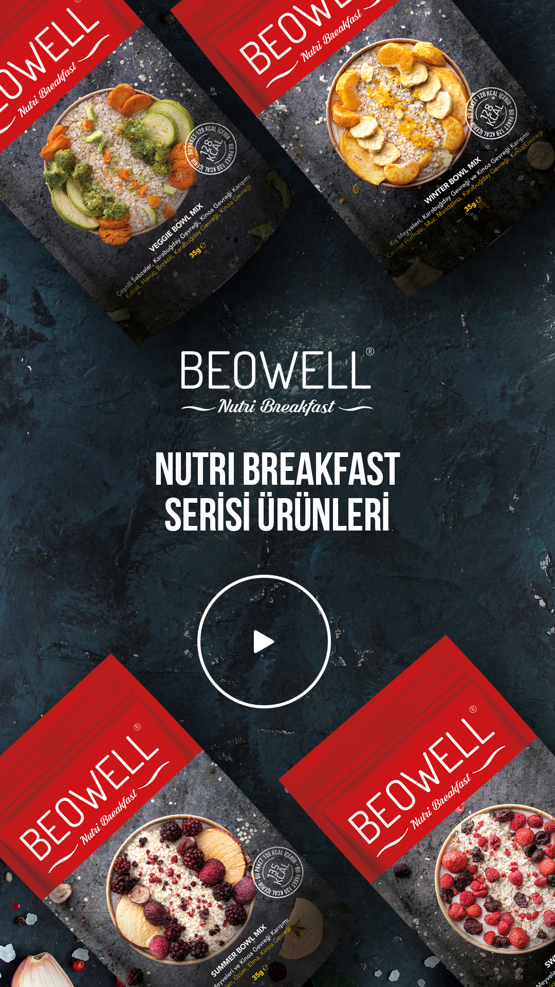 BEOWELL NUTRI BREAKFAST SERİSİ ÜRÜNLERİ	